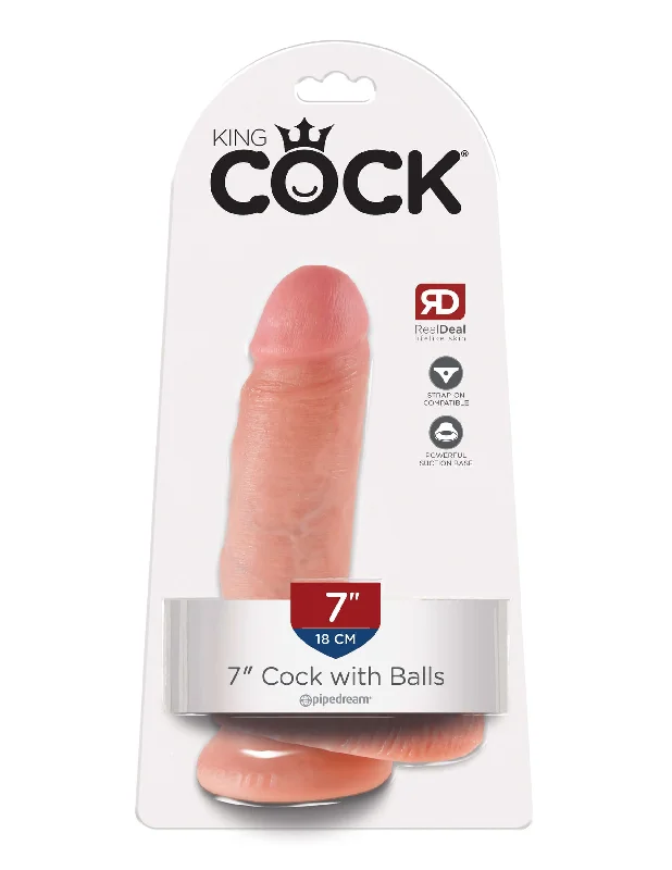 dildo customization guides-King Cock 7 inches Dildo with Balls: A Lifelike Pleasure Experience