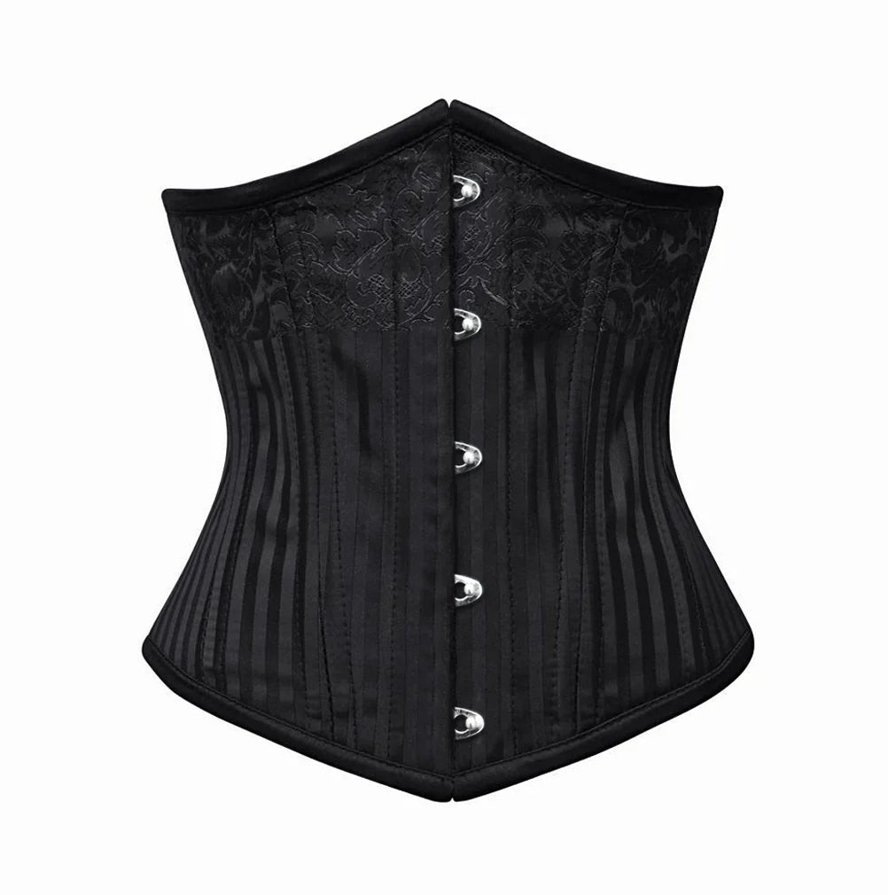 Green velvet corset-Zagora Authentic Steel Boned Underbust Corset