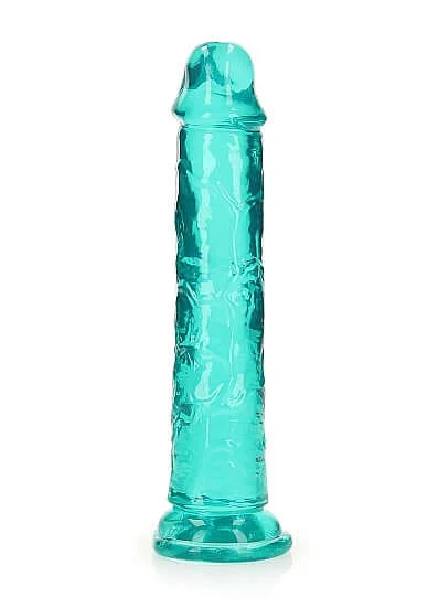 dildo girth manuals-Realrock Straight Realistic 7 inches Dildo Turquoise