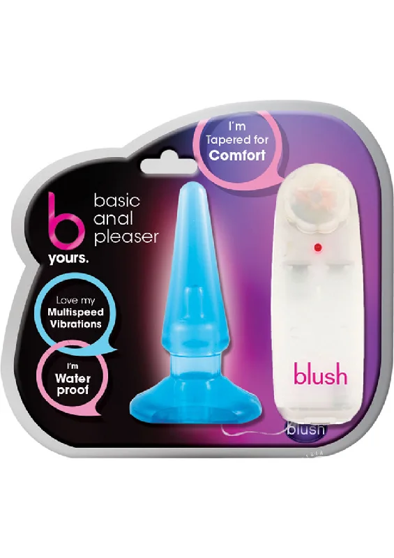 anal toys with ergonomic shape-B Yours Basic Anal Pleaser Blue