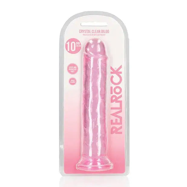 dildo weight resources-Shots Realrock Realistic Crystal Clear 11" Straight Dildo