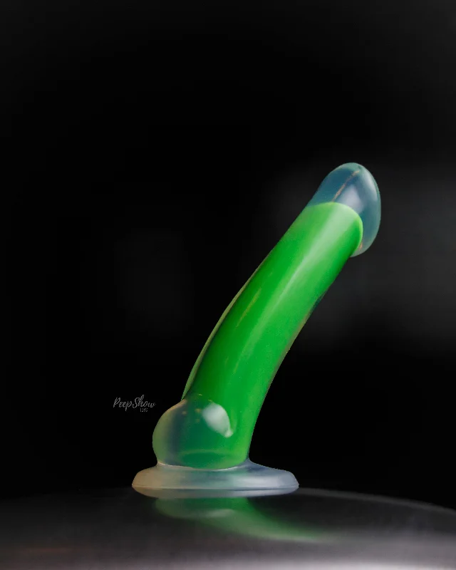 dildo usage guides-Blush Neo Elite GLOW in the Dark Omnia Dual Density Dildo