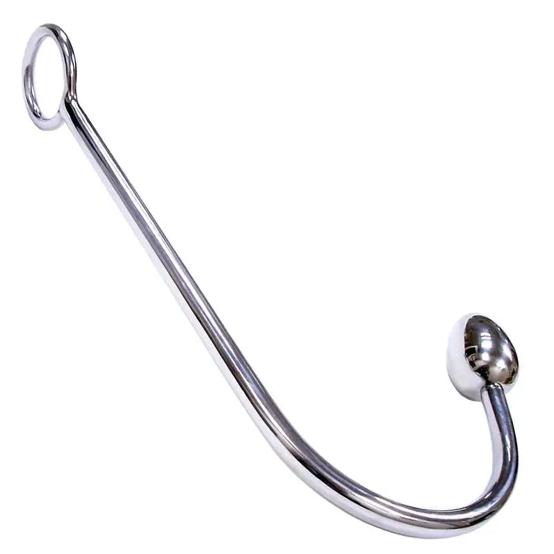 anal toys with multiple speeds-5-inch Rouge Garment Stainless Steel Bondage Anal Hook