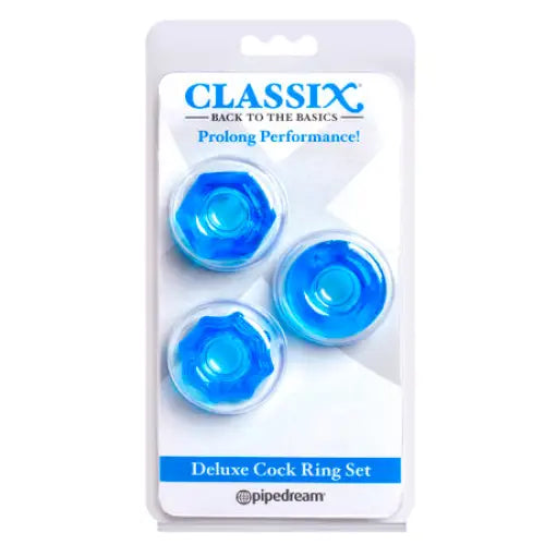 cock ring cleaning guide reviews-Classix 3-Piece Deluxe Cock Ring Set