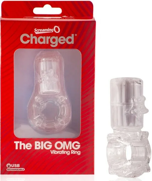 cock ring fit reviews-The Big Omg Vibrating Ring (Clear)