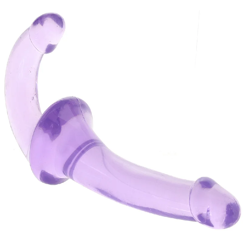 dildo girth resources-Strapless Strap-On Wearable Jelly Dildo in Purple