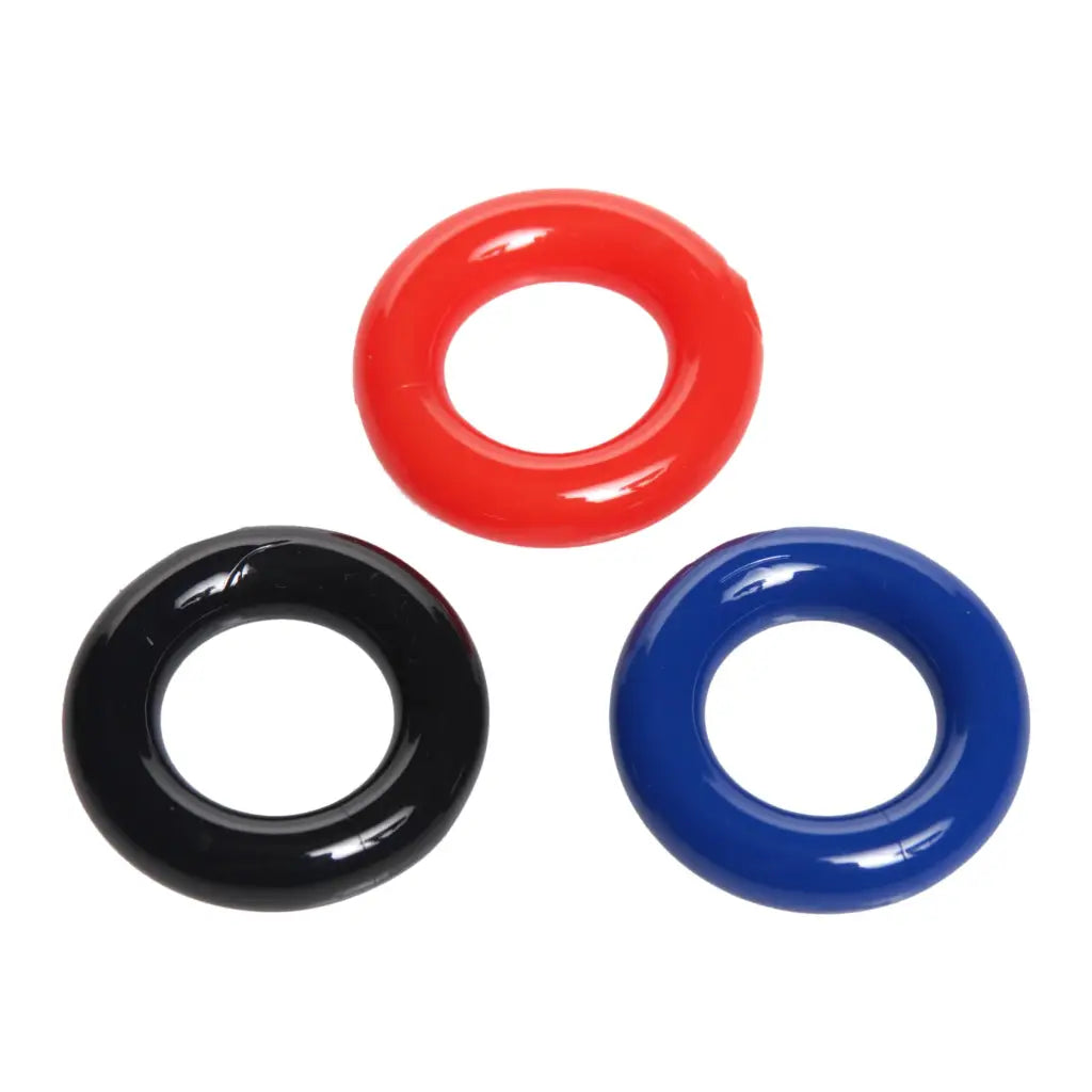 cock ring size solutions guide-Trinity Vibes Stretchy Cock Ring 3 Pack