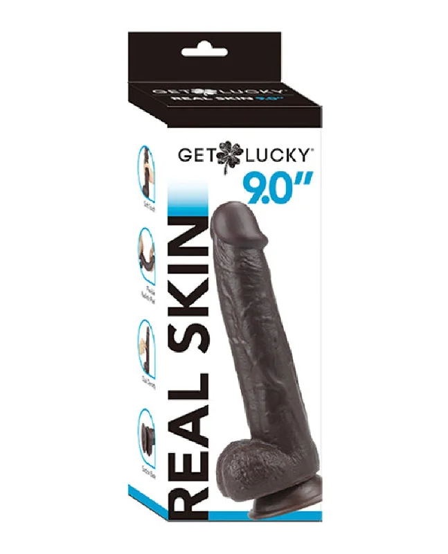 dildo texture manuals-Get Lucky 9.0" Real Skin Series