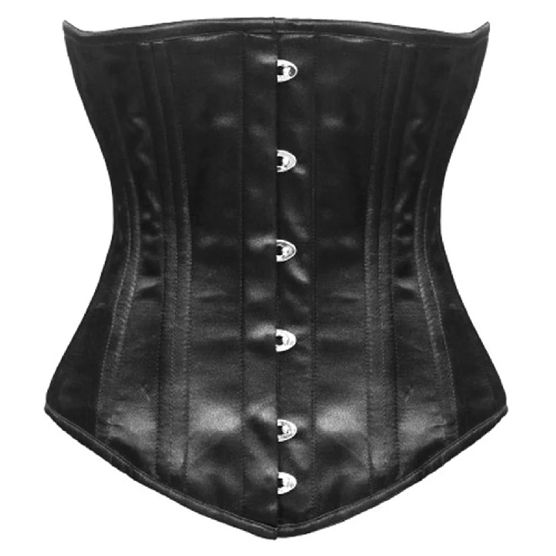 Corset with lace overlay-Jacinta Authentic Steel Boned Waist Training Underbust Corset