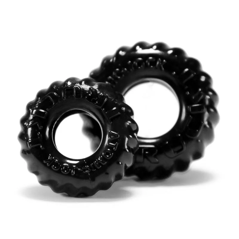 cock ring care products-Truckt 2 Pc Cockring Set Black