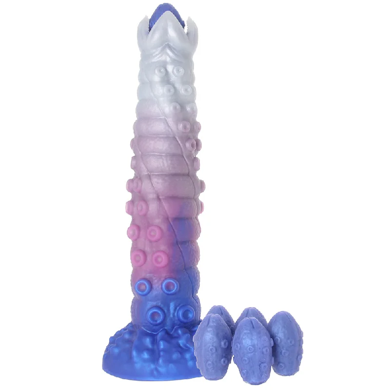 dildo limited availability-Creature Cocks Tenta-Queen Ovipositor Dildo and Eggs