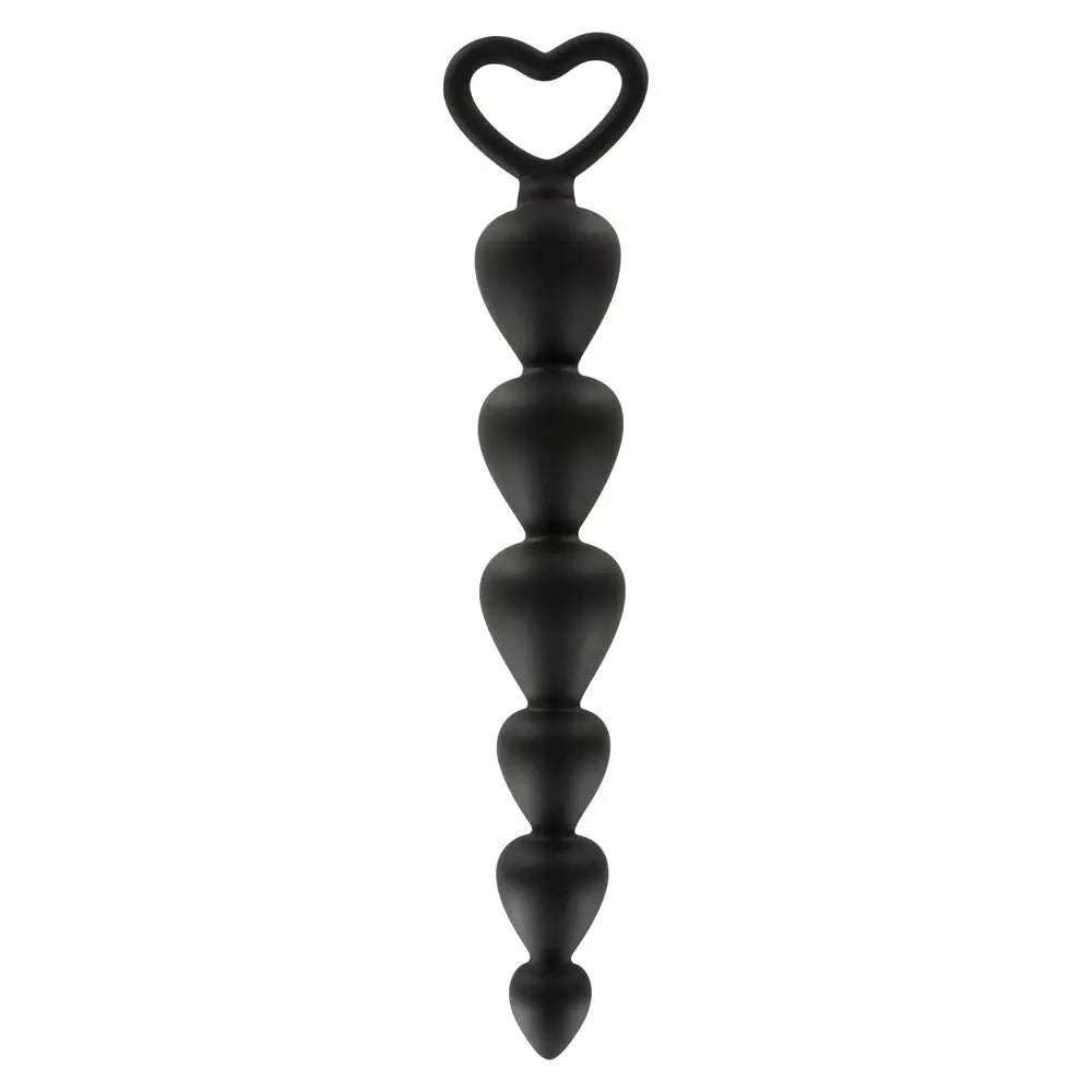 high-quality anal toys brands-7-inch Toyjoy Silicone Black Large Anal Beads