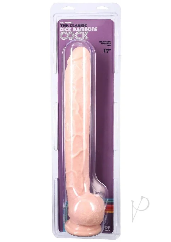 dildo suction benefits-Dick Rambone Huge Dildo: 18 inches x 2.5 inches Beige