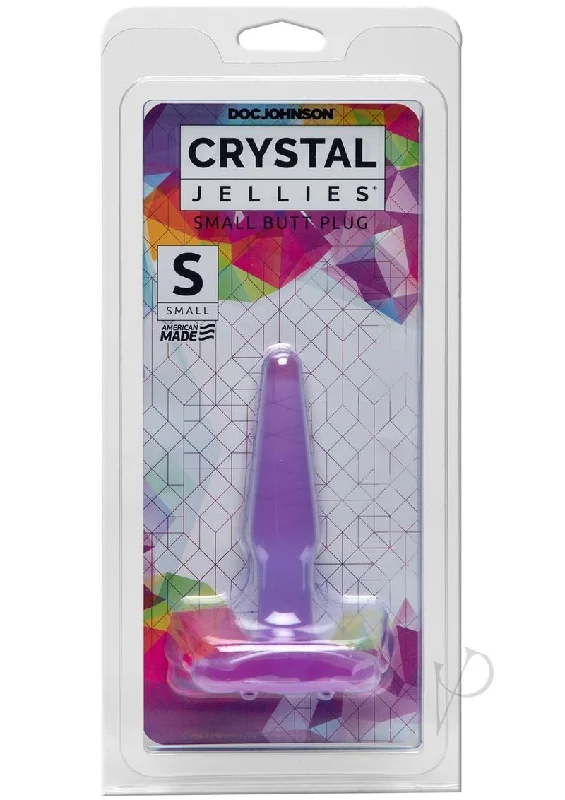 anal toys with colorful designs-Crystal Jellies Anal Plug Sm Purple