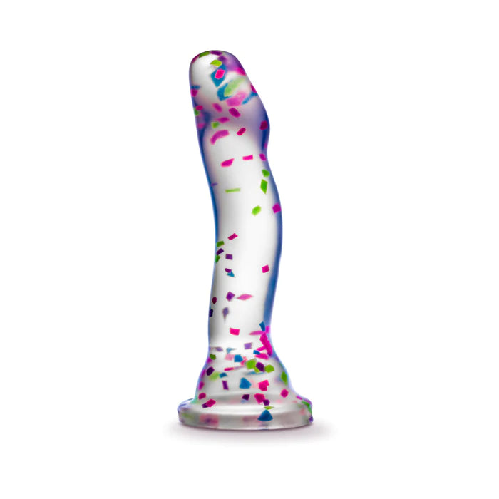 dildo size feedback-Party Time Glow-in-the-Dark Confetti Dildo