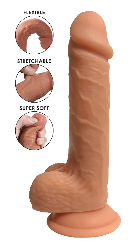 dildo flexibility reviews-Easy Riders Dual Density Silicone Dildo - 7 Inch