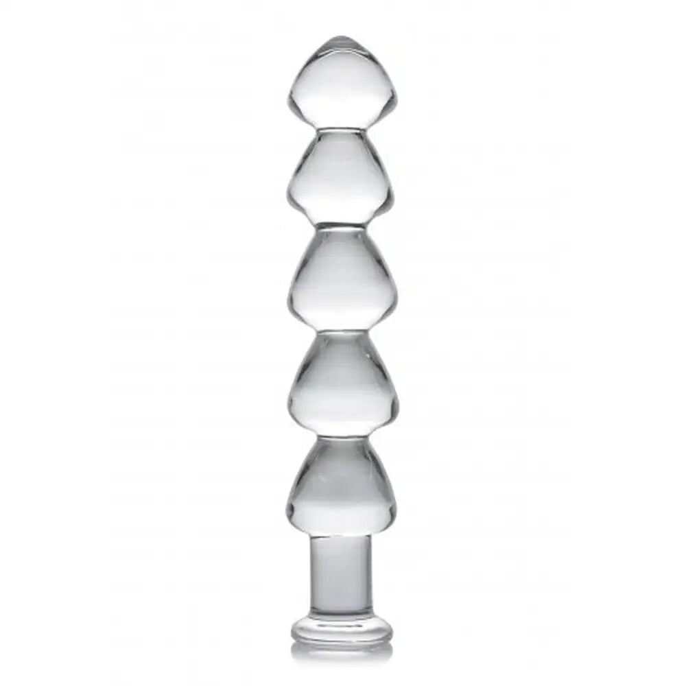 rechargeable anal toys deals-11-inch Master Series Clear Anal Large Glass Dildo