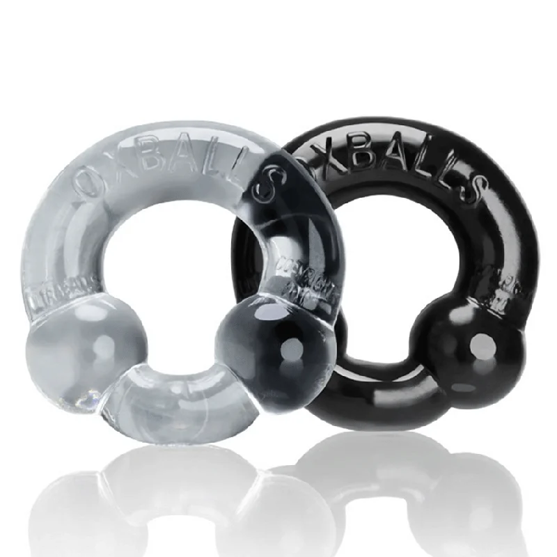 cock ring vibration benefits guide-Oxballs Ultraballs Dual Beaded Stretchy Cock Ring Set for Men