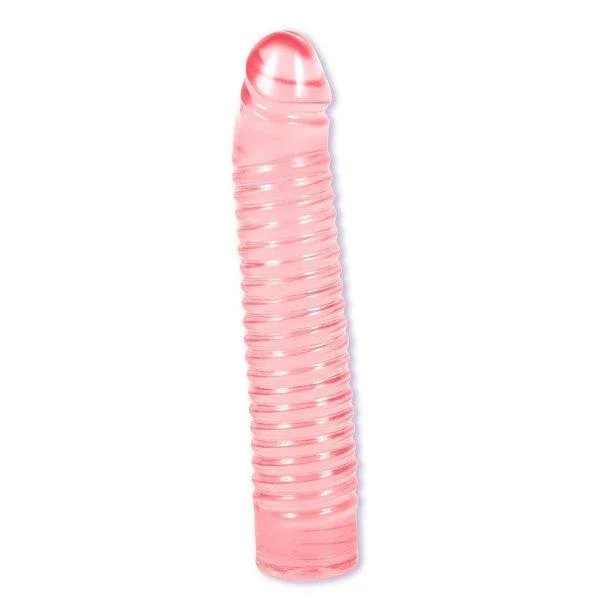 dildo vibration comparisons-7 Inch Ribbed Jelly Cock