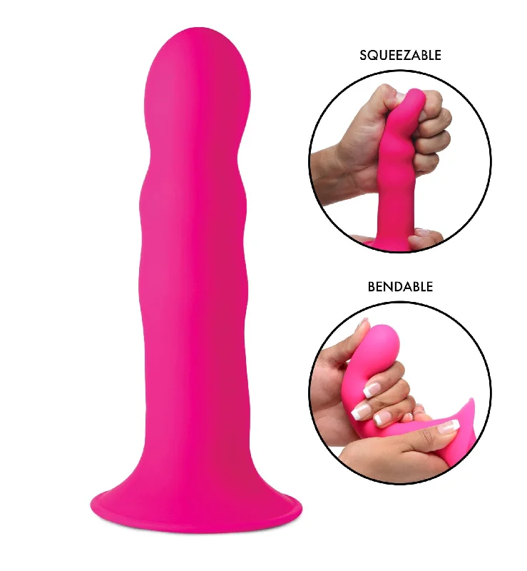 dildo brand ratings-Squeezable Wavy Dildo -