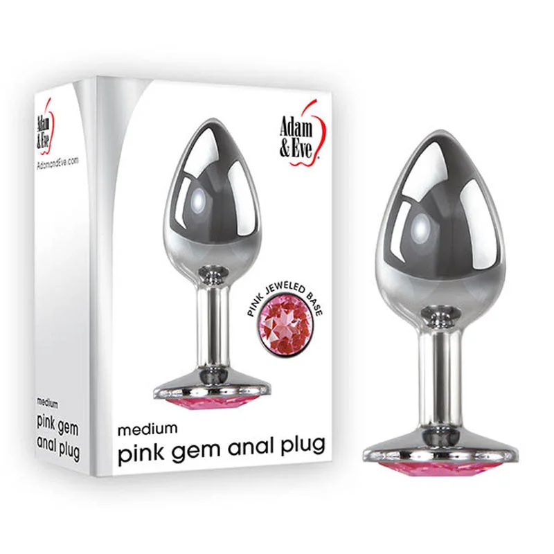 anal toys for intimate massage-Adam & Eve  Gem Anal Plug - Medium