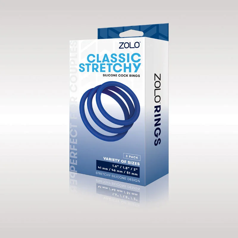 cock ring for pleasure-Zolo Classic Stretchy Silicone Cock Ring 3-Pack LP