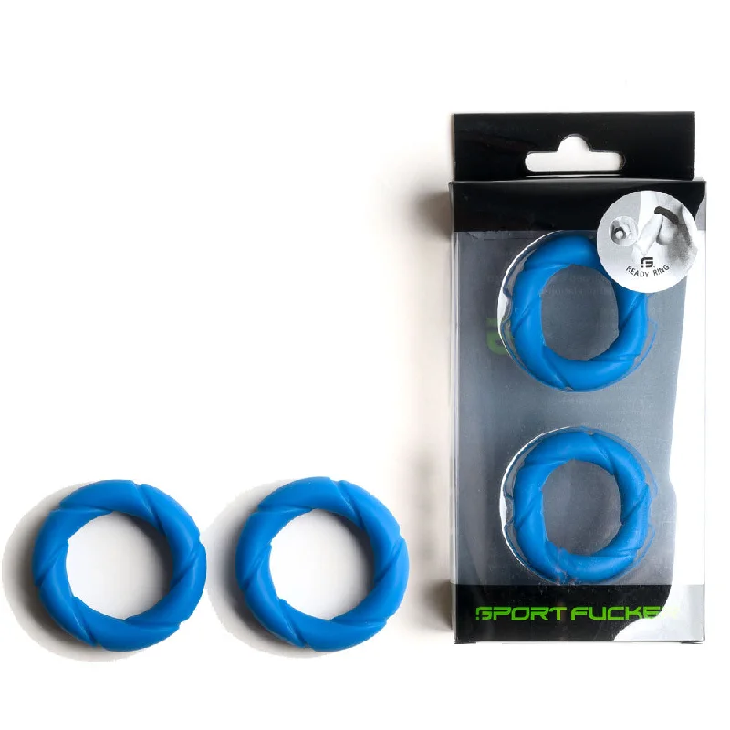 cock ring care instructions-Sport Fucker Ready Cock Rings - Blue