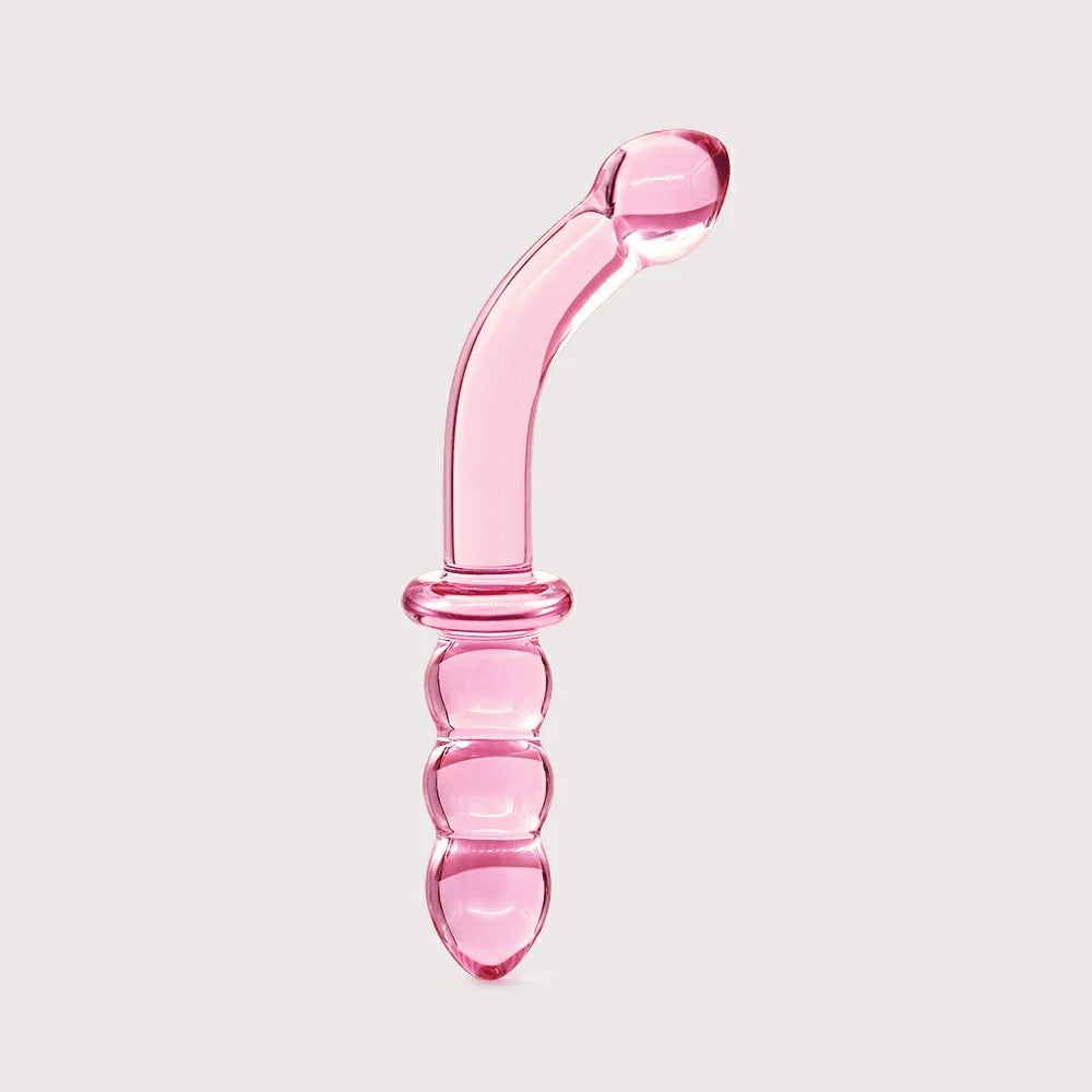 dildo suction reviews-9 inch Double-Ended Glass Dildo