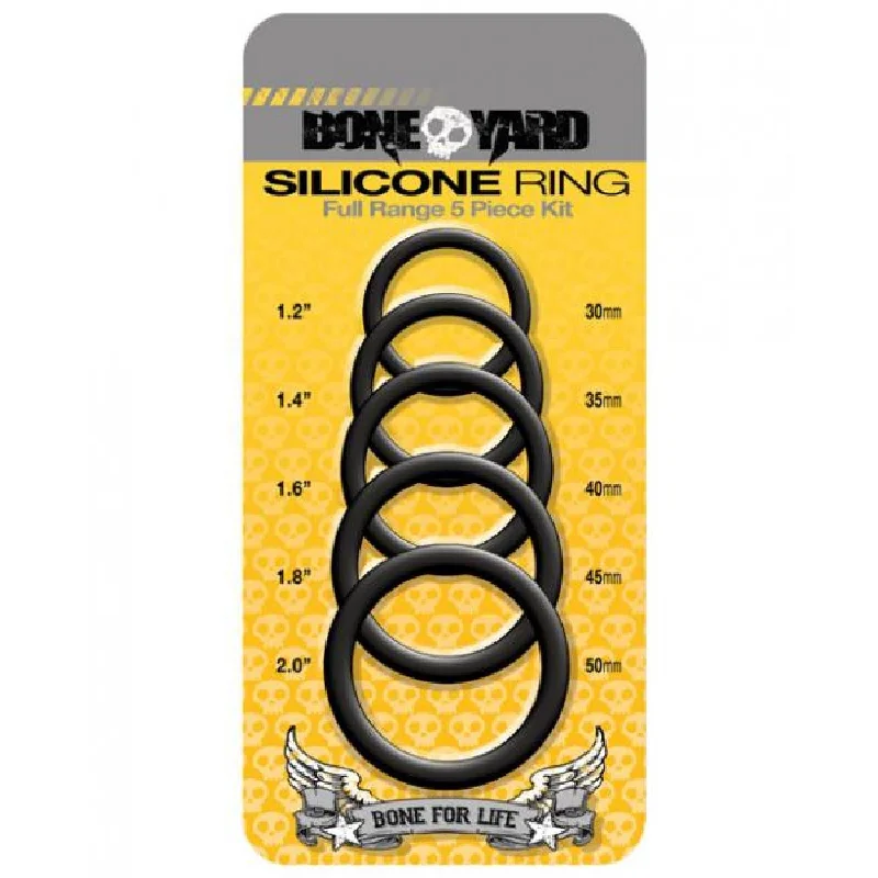 cock ring power tips reviews-Boneyard Silicone Cock Rings 5 Pieces