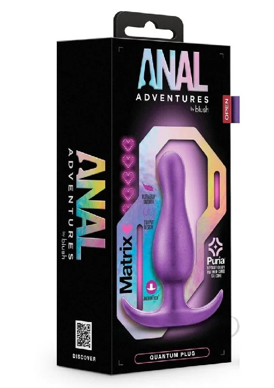 affordable vibrating anal toys-Aam Quantum Plug Galactic Purple