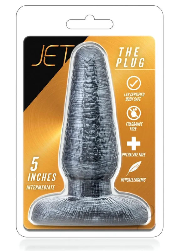 anal toys with durable casing-Jet The Plug Black