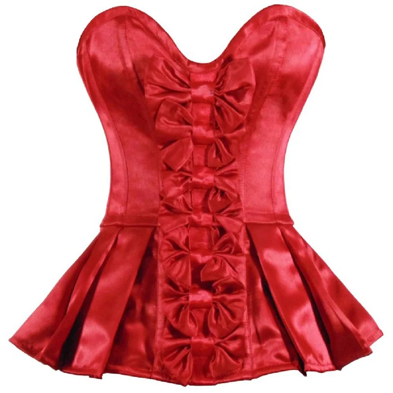 Corset for holiday party-Varvara Bow Corset Mini Dress