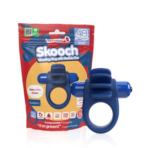 cock ring flexible tips solutions-Screaming O 4B Skooch Blueberry