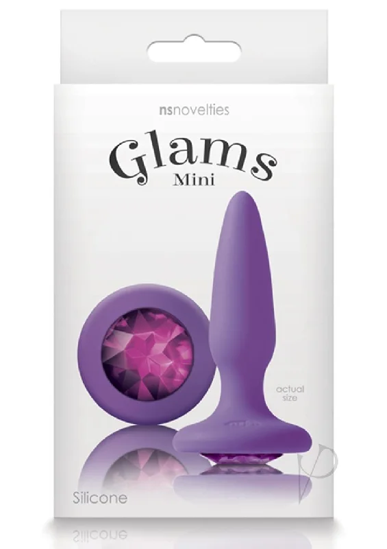 anal toys with easy controls-Glams Mini Purple Gem