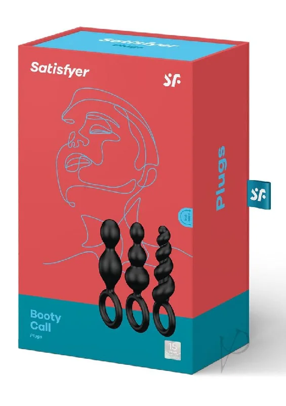 anal toys for erotic games-Satisfyer Booty Call Black Set Of 3