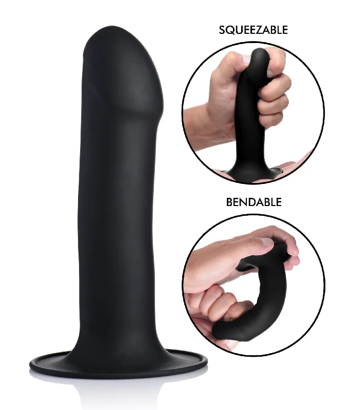 dildo usage ratings-Squeezable Phallic Dildo -