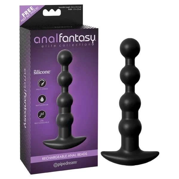 anal toys for solo relaxation-Anal Fantasy Elite Collection Rechargeable Anal Beads