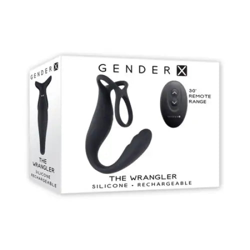 cock ring buying benefits reviews-Gender X The Wrangler Rechargeable Silicone Vibrating C-ring with Remote