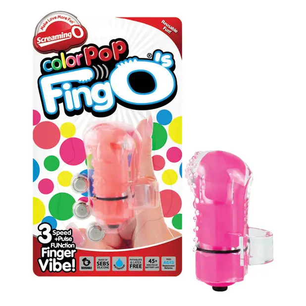 cock ring buying tips reviews-Screaming O Color Pop FingO Pink