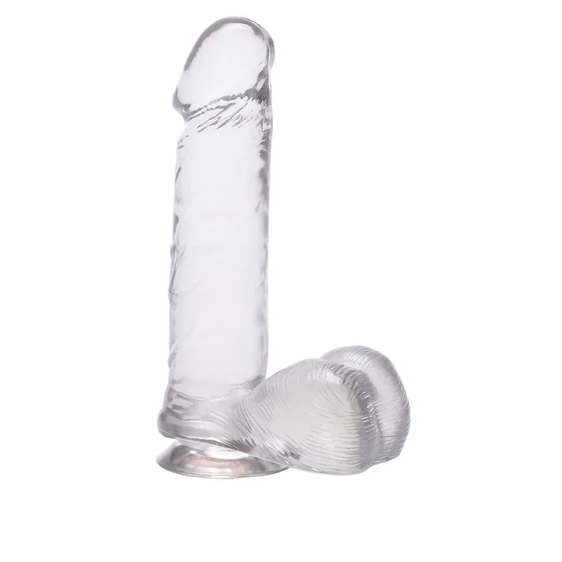 dildo texture tools-Jelly Royale 6" Dildo - Clear