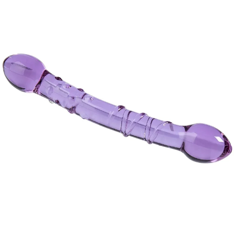 dildo ergonomic reviews-Dual-Ended Glass G-Spot Massager - Two Types Of Sensations!