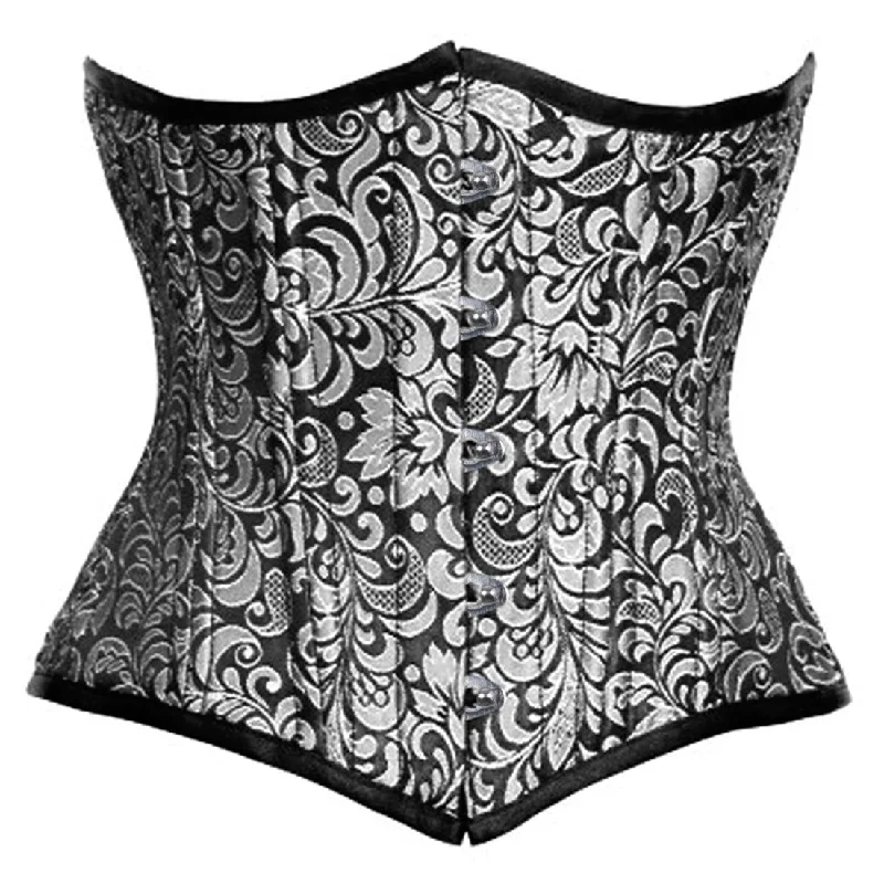 Corset for petite shapes-Magdalene Authentic Steel Boned Waist Training Underbust Corset