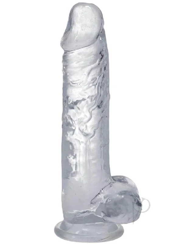 dildo expert accessories-Realistic 8-Inch Clear Dildo with Suction Cup Base