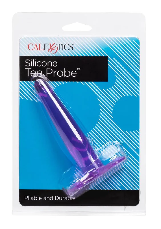 premium silicone anal toys-Purple Silicone Tee Probe