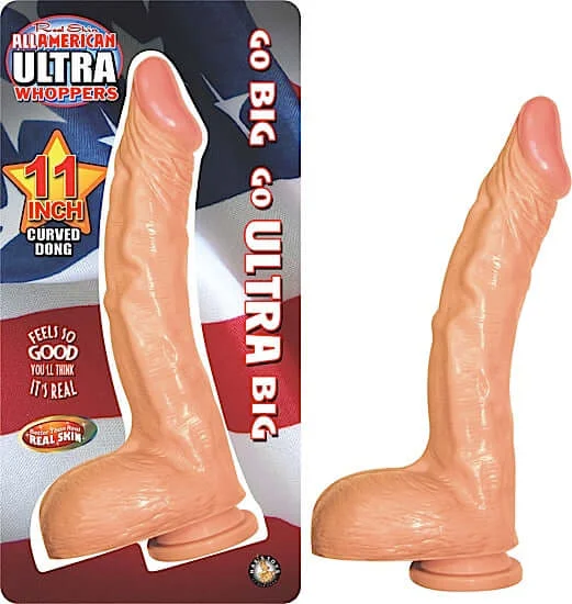 dildo collector resources-All American Ultra Whopper 11 inches Curved Dildo