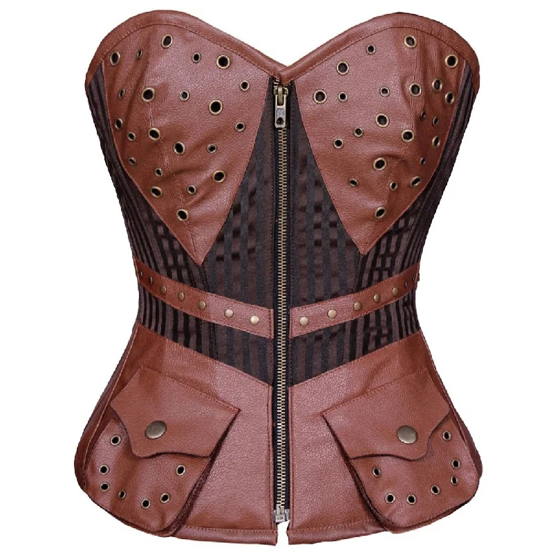 Corset for dance recital-Bustomet Reporter Steampunk Overbust Authentic Corset