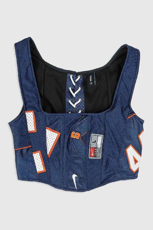 Corset for workout routine-Rework Syracuse Football Corset - XS