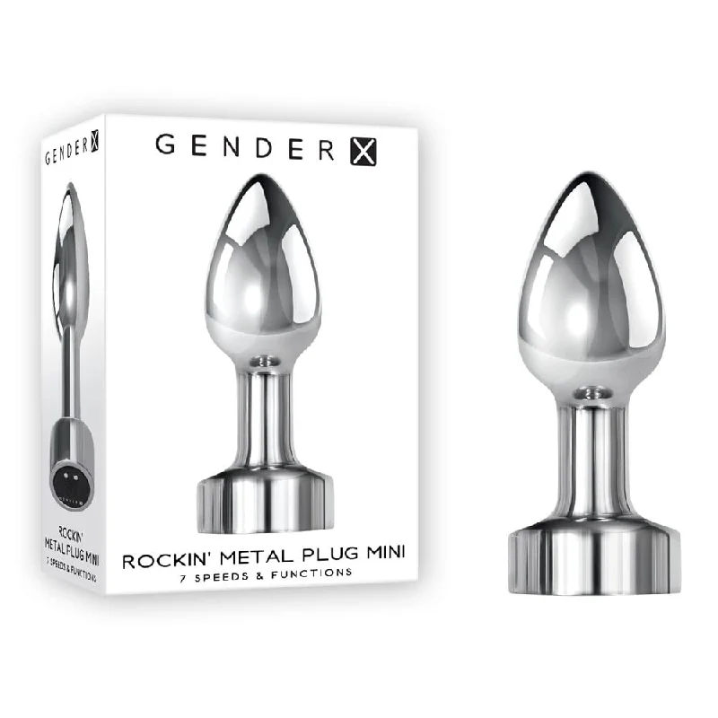 custom anal toys design-Gender X ROCKIN METAL PLUG MINI