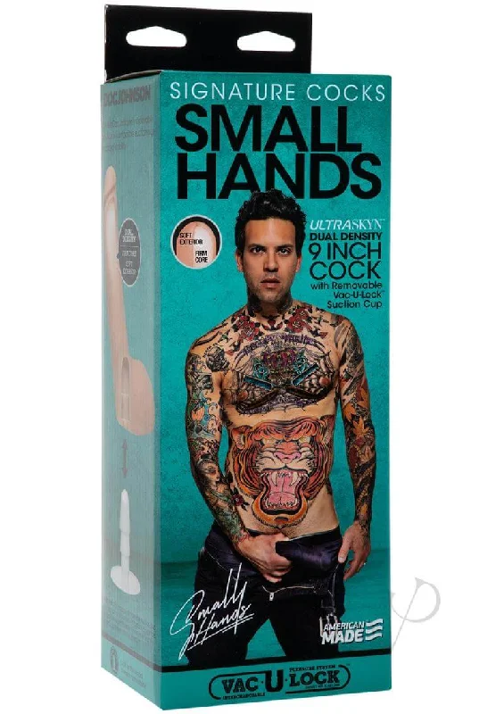 dildo size adjustments-Signature Cocks Small Hands 9 - 9-Inch Realistic Dildo by the Tattooed Porn Star