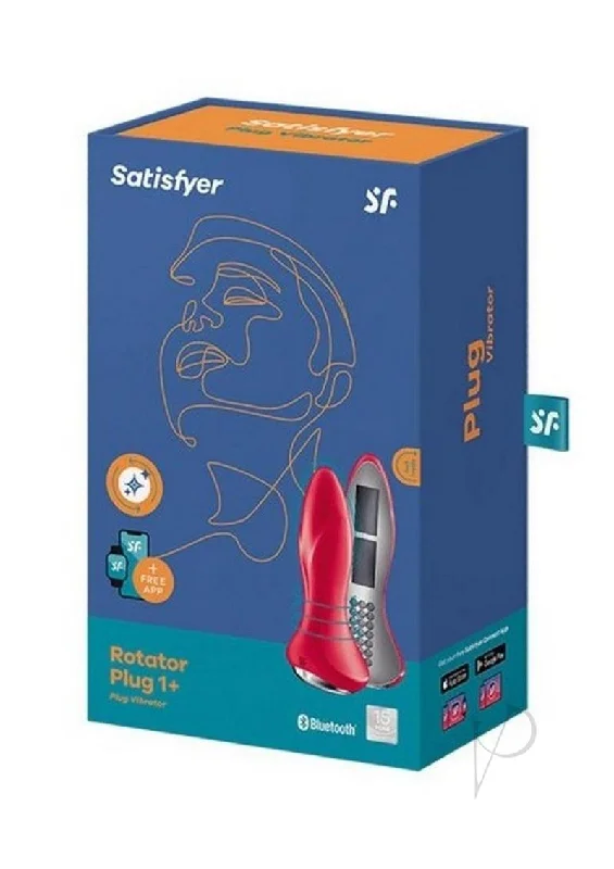 anal toys with sleek texture-Satisfyer Rotator Plug 1 Plus Red